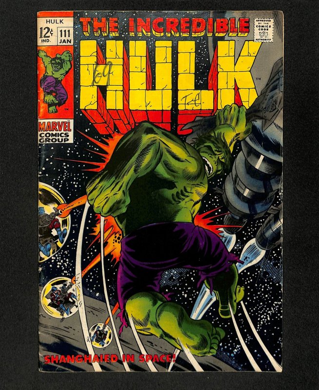 Incredible Hulk (1962) #111 1st Galaxy Master!