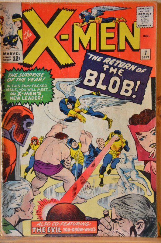 The X-Men #7 (1964) The Blob!!  Key Issue!