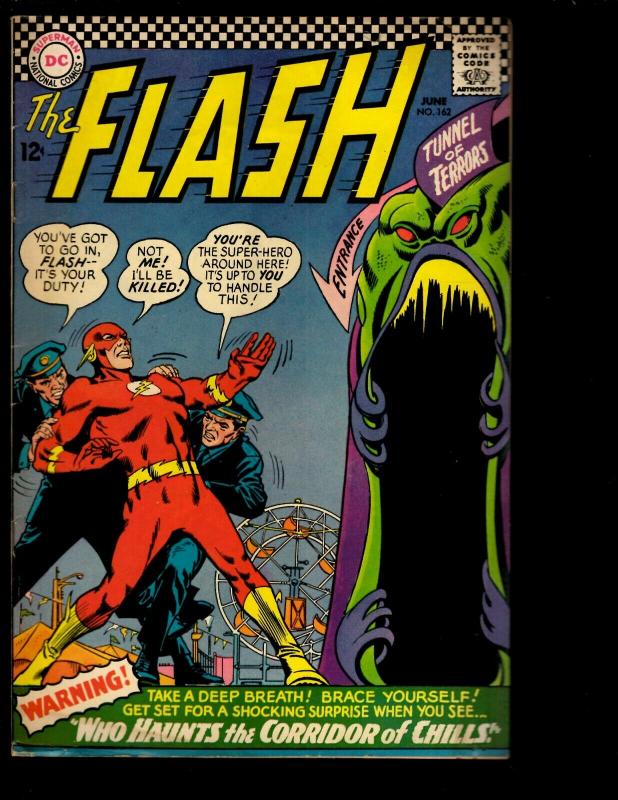 The Flash # 162 FN DC Comic Book Captain Cold Trickster Grodd Justice League NE3