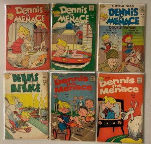 Dennis the Menace comics lot #32-49 (10 cent cover price) 6 diff (1959-61)