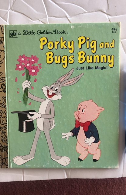 Porky pig and bugs bunny just like magic! Little golden book 1976EXC. Cond!