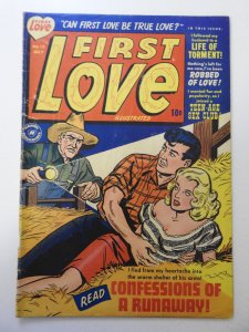 First Love Illustrated #13 (1951) VG- Condition centerfold detached top staple