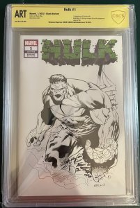 Hulk #1 2022 Robert Adkins Hulk Sketch CBCS Slab Art GB02
