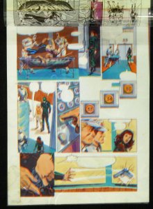 X-MEN GOD LOVES, MAN KILLS GRAPHIC PG 49 ORIGINAL COLOR PROOF ACETATE GUIDE