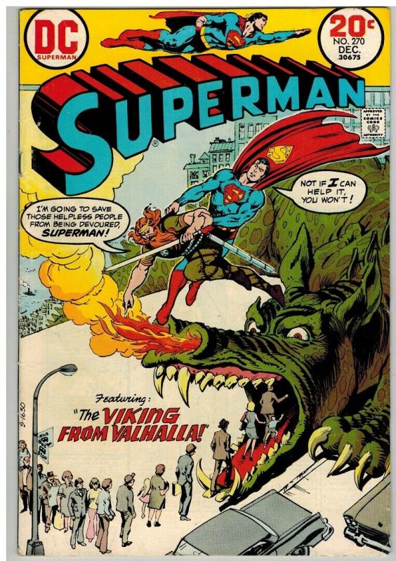 SUPERMAN 270 VG Dec. 1973