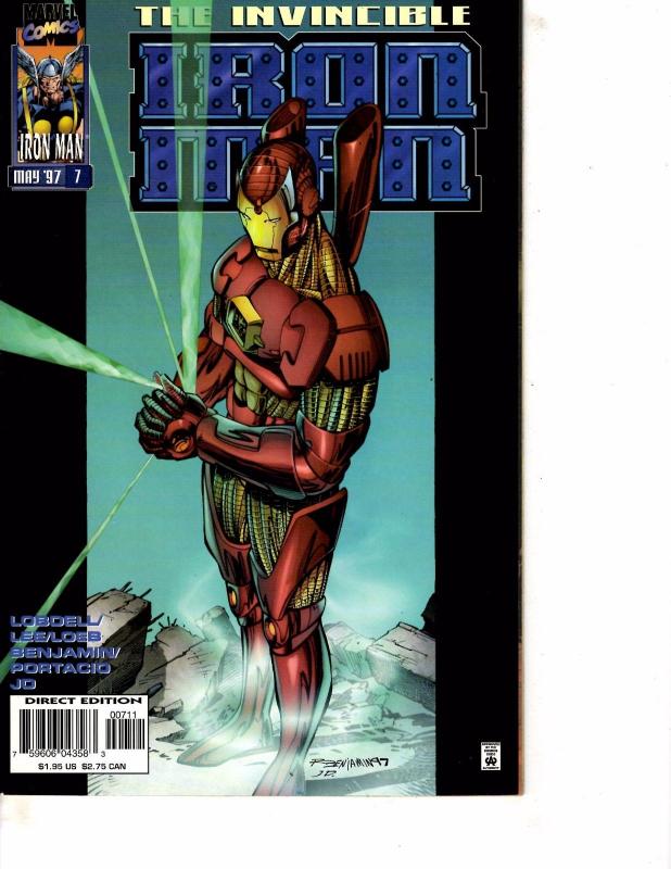 Lot Of 5 Iron Man Marvel Comic Books #5 6 7 8 9 Thor   DC1