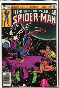 The Spectacular Spider-Man #51 Newsstand Edition (1981) Spider-Man