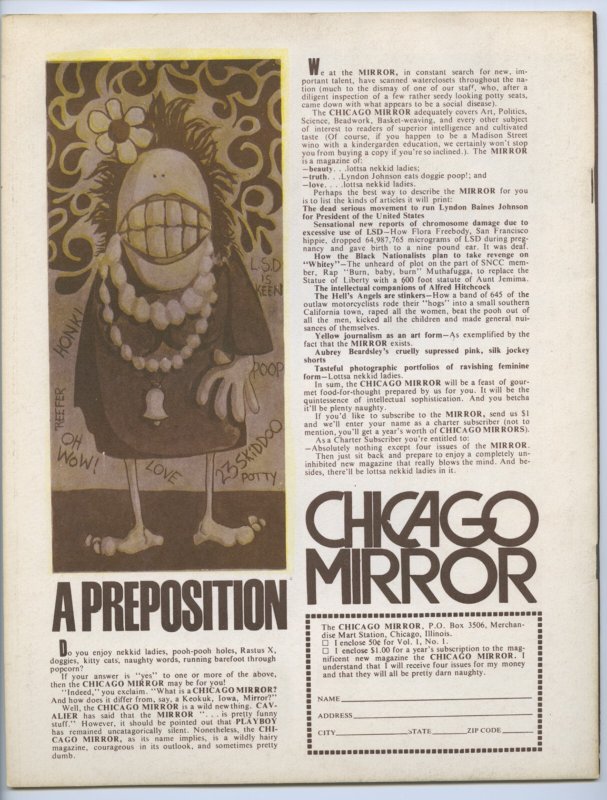 CHICAGO MIRROR #2 - 3.0, WP - Comix - 1st printing