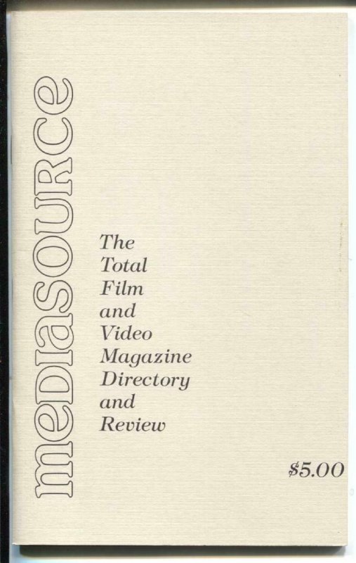 Mediasource #1Winter 1985-1st issue-index to film & video sci-fi & fantasy-VF