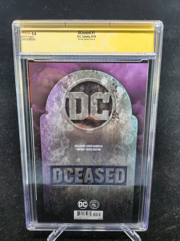 DCeased #1 - Signed Lucio Parrillo/ Scorpion Comics Exc - CGC 9.8 - 2019