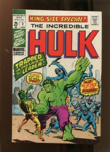 HULK KING SIZE SPECIAL #3 (8.0) TO LIVE AGAIN! 1971