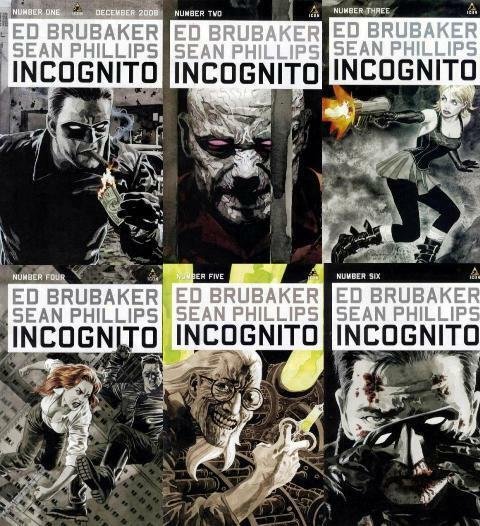 INCOGNITO (2008) 1A,2-6  Brubaker & Phillips  COMPLETE!