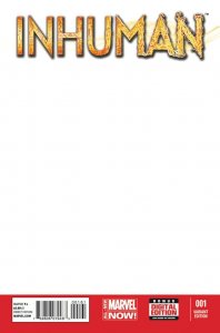 Inhuman #1D VF/NM ; Marvel | Inhumans blank variant