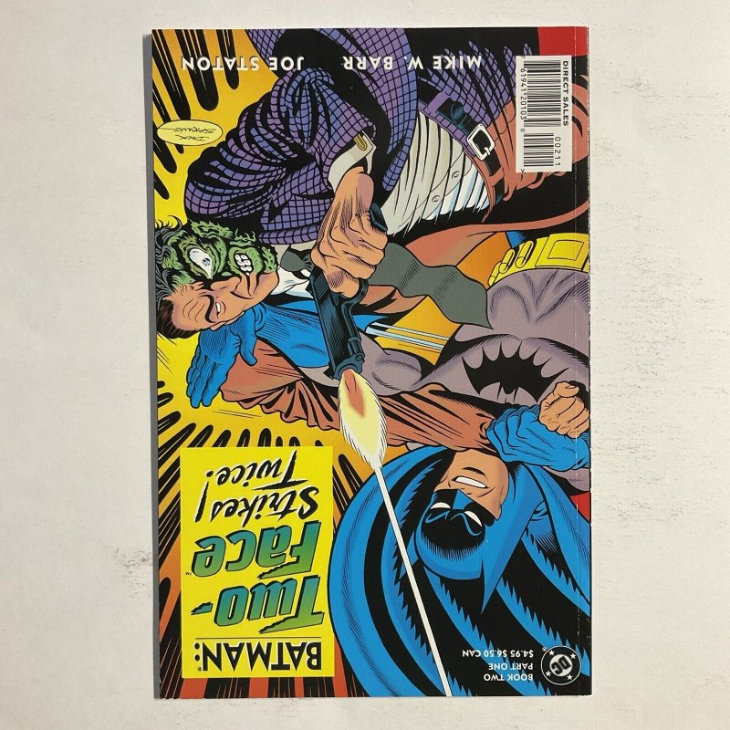 Batman Two Face Strikes Twice 2 1993 Signed by Daerick Gross DC Comics Nm