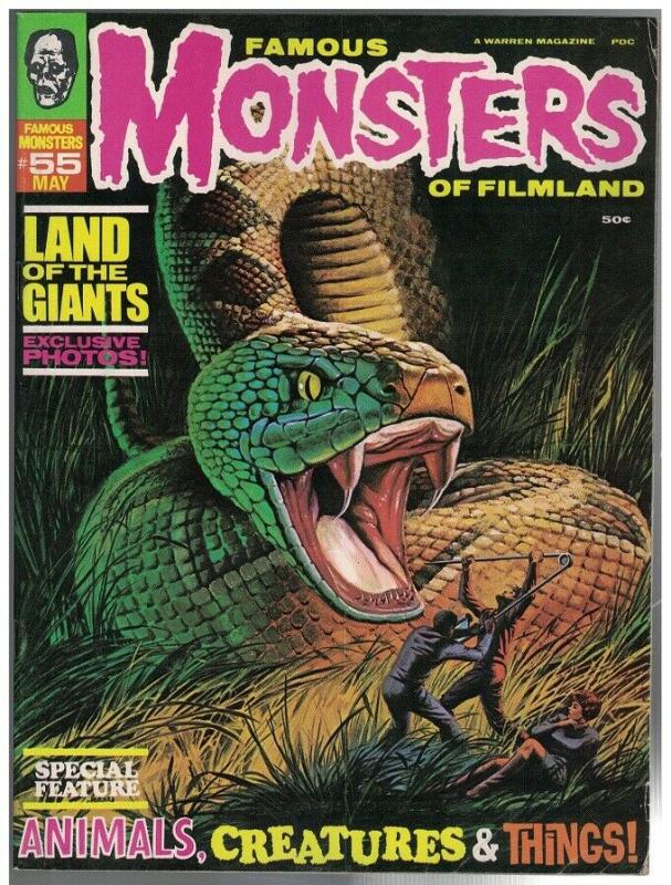 FAMOUS MONSTERS OF FILMLAND 55 VG+ May 1969