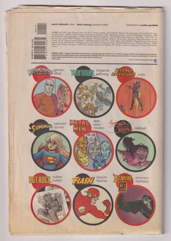 Wednesday Comics #1 Batman | Superman | Green Lantern (DC, 1990)