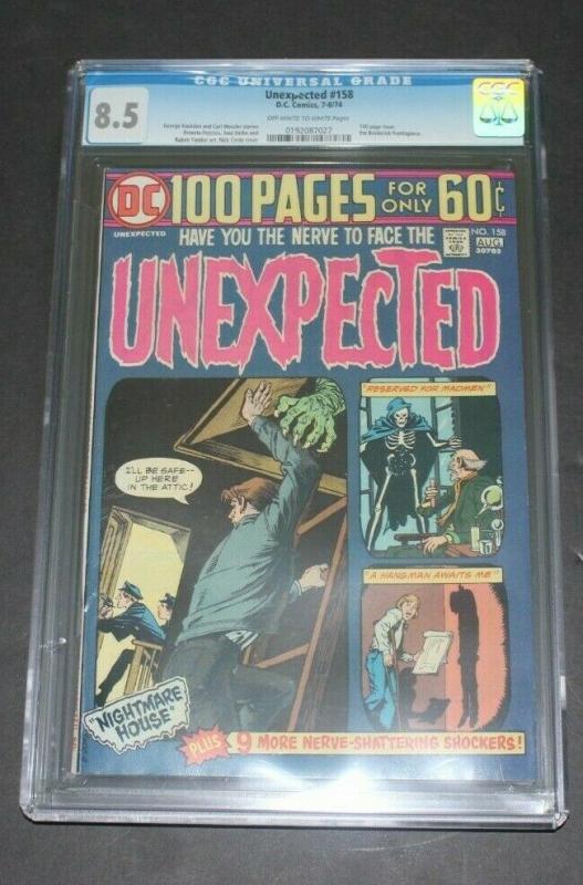 DC UNEXPECTED Nightmare House  #158 Graded Comic CGC 8.5 (RS)