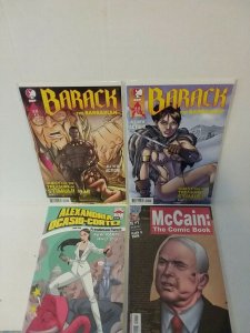 BARACK THE BARBARIAN #1 COVER 1A + PALIN COVER + A.O.C. + McCAIN - FREE SHIPPING