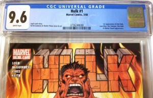 Hulk #1 (2008) CGC 9.6 1st Red Hulk She-Hulk Disney+ FREE SHIPPING