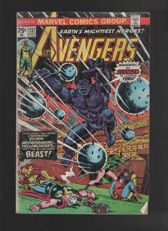 The Avengers #136,137,138,139,140 (1975)