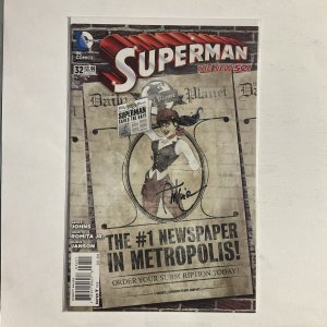 Superman New 52 32 2014 Signed by Ant Lucia Variant DC Comics NM near mint