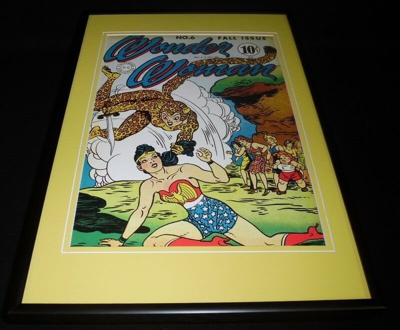 Wonder Woman #6 Framed 12x18 Cover Display Official RP Cheetah