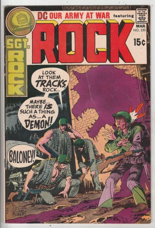 Our Army at War #230 (Mar-71) VF High-Grade Easy Company, Sgt. Rock