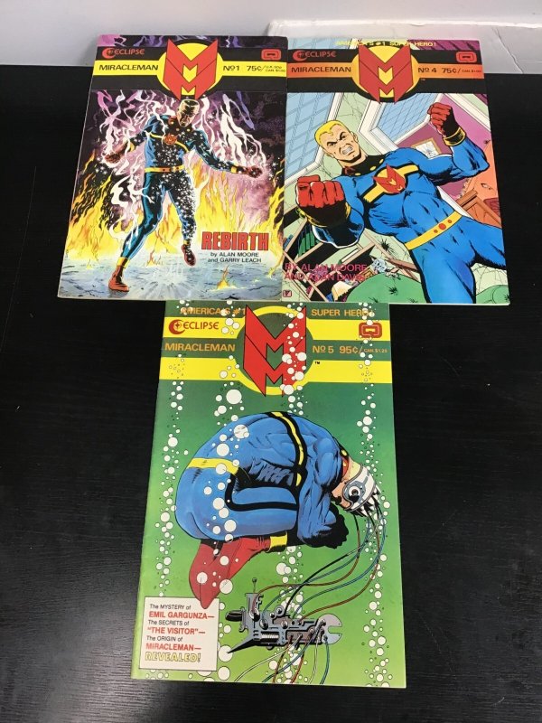 3PC MIRACLEMAN LOT (9.0/9.2) #1, 4, 5!! 1986