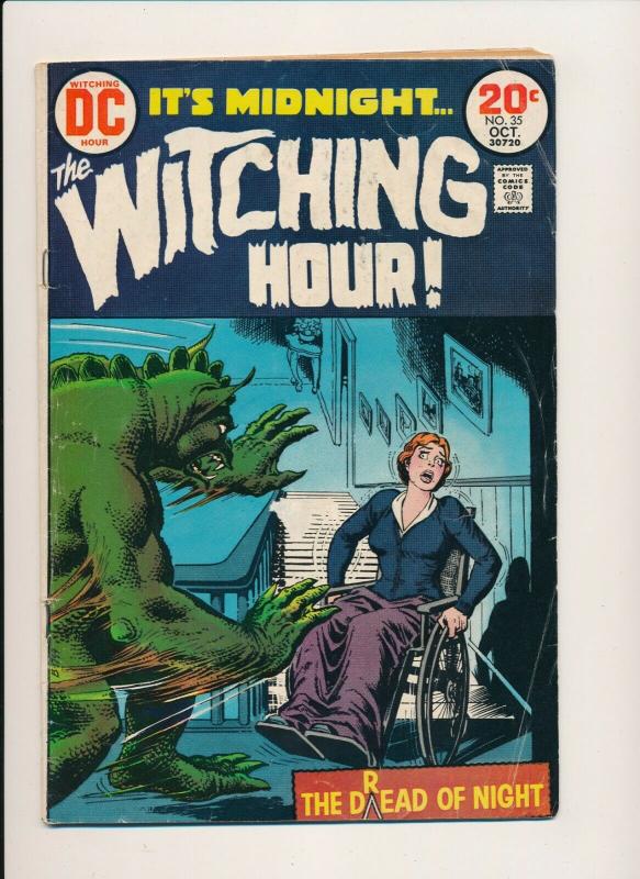 DC Comics It's Midnight, The Witching Hour #35 ~ G/VG 1973 (PF540) 