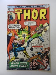 Thor #240 (1975) FN condition ink back cover