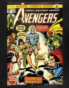 Avengers #123 Origin of Mantis!