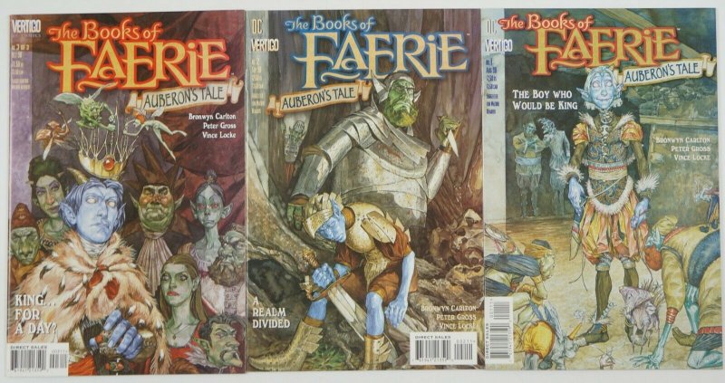 Books of Faerie: Auberon's Tale #1-3 VF/NM complete series - vertigo set lot 2 