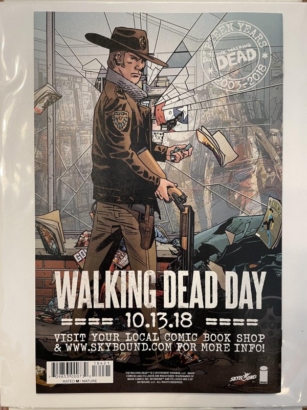 The Walking Dead #184 15th Anniversary - Bill Sienkiewicz Cover (2018)