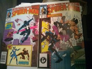 1987 Peter Parker SPECTACULAR SPIDER-MAN 128 VF DareDevil Black Cat