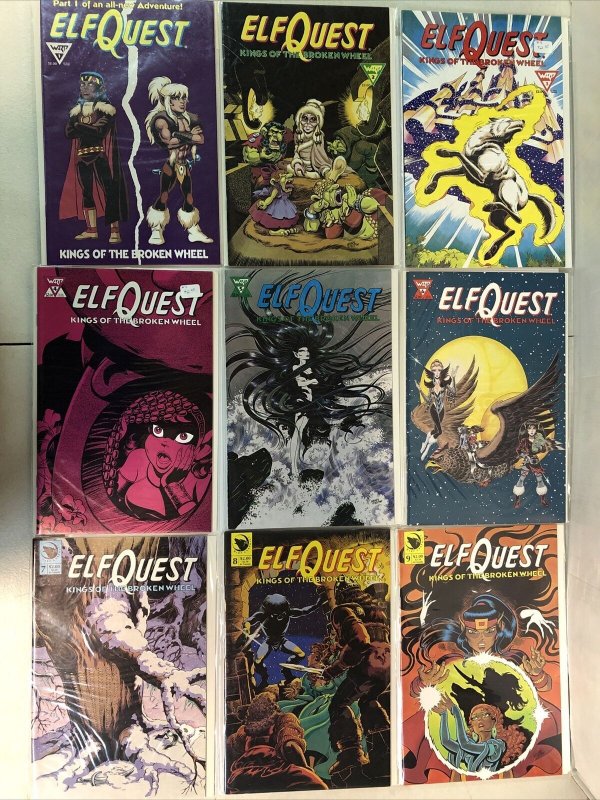 Elf Quest: Kings Of The Broken Wheel (1990) Starter Set # 1-9 (VF/NM) WARP
