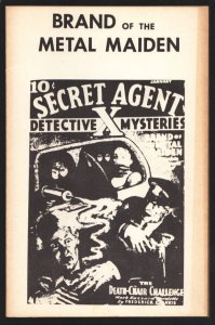 PULP:  Pulp Classics #4 1974-Brand of The Metal Maiden from Secret Agent X ...