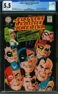 Justice League of America #61 (1968) CGC 5.5 FN-