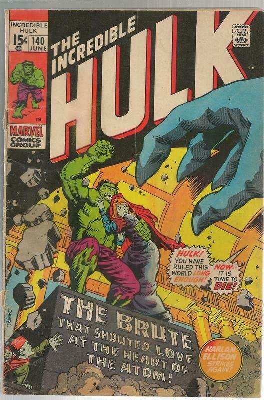 Incredible Hulk #140 ORIGINAL Vintage 1971 Marvel Comics 1st App Jarella