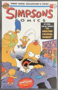 Simpsons Comics #1 (1993, Bongo) With Poster inside.  NM+