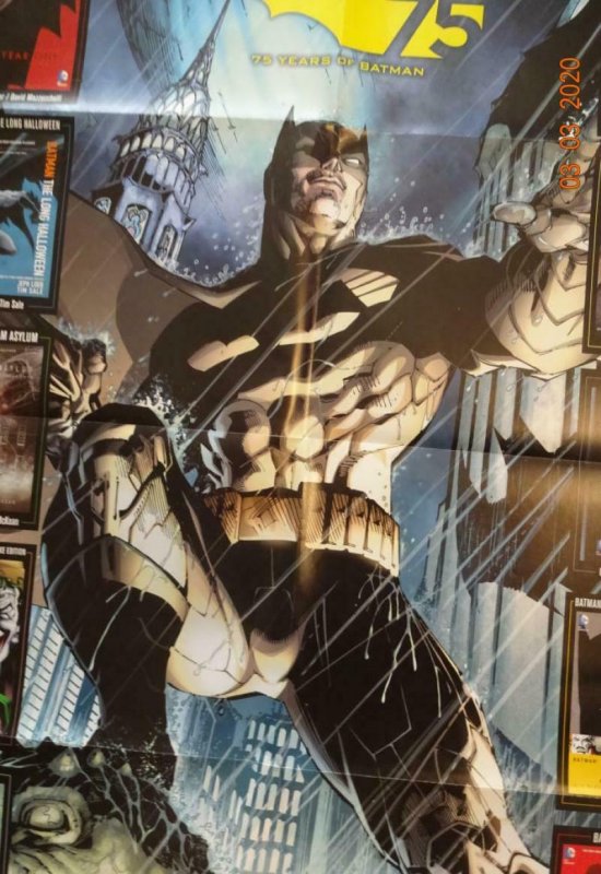 75 YEARS OF BATMAN Promo Poster, 22 x 34, 2014, DC Unused more in our ...