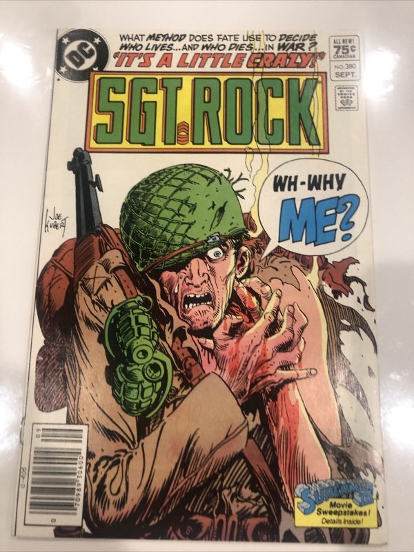 SGT Rock (1983) # 380 (FN/VF) Canadian Price Variant • CPV • Robert Kanigher •DC