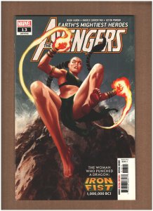 Avengers #13 Marvel Comics 2019 Jason Aaron Iron Fist 1,000,000 BC NM- 9.2