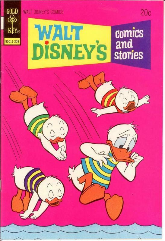 WALT DISNEYS COMICS & STORIES 395 F-VF Aug. 1973 COMICS BOOK