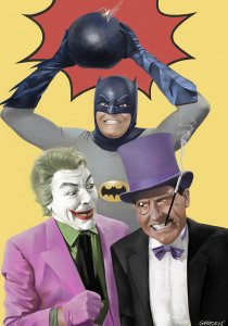 Canvas print: Batman, Adam West