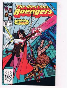 The West Coast Avengers #43 NM Marvel Comics Comic Book Apr 1989 DE46