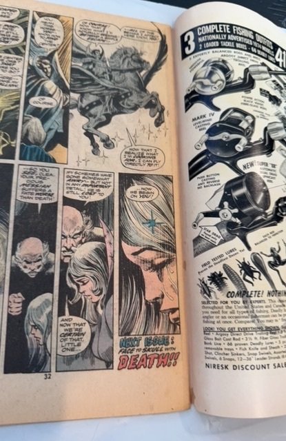 Doctor Strange #2 (1974) and defenders crossover foxxing/tanning mid grade