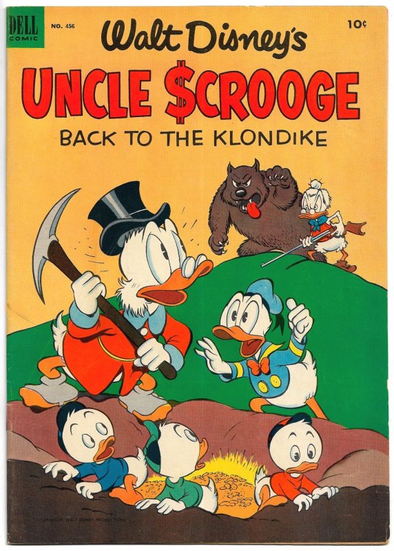 Walt Disney's UNCLE SCROOGE - FOUR COLOR #456 (Mar1953) 9.0 VF/NM  Carl ...