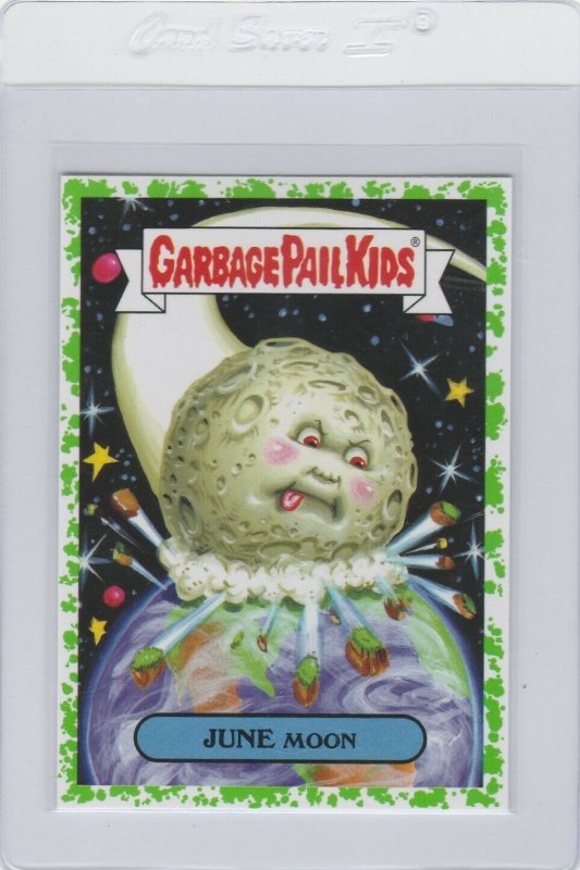 Garbage Pail Kids June Moon 17b Green Border Chase Card GPK 2017 Adam Geddon