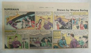 Superman Sunday Page #1173 by Wayne Boring from 4/8/1962 Size ~7.5 x 15 inches