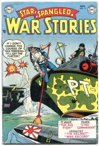 Star Spangled Was Stories #15 1953- DC Silver Age War- PT Boat cover